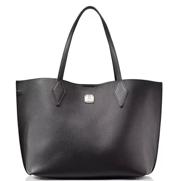 ⛔️SOLD⛔️Authentic MCM two tone Leather tote - Picture 3 of 10